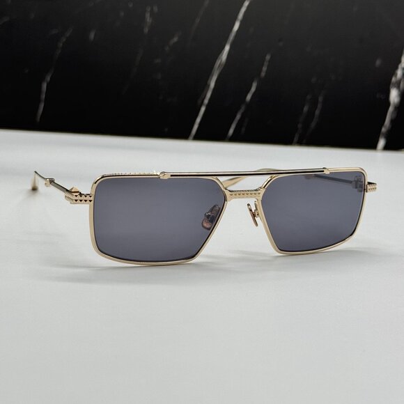 NEW VALENTINO GOLD GRAY WOMEN SUNGLASSES VALENTINO VLS-111A 129 main image 6